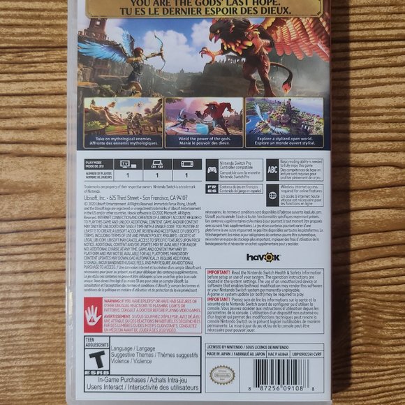 Immortals Fenyx Rising Nintendo Switch Game - Picture 4 of 4